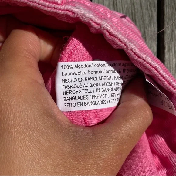 💗 ZARA PINK HIGH WAIST CLASSIC MOM JEAN SHORTS! - Picture 13 of 13